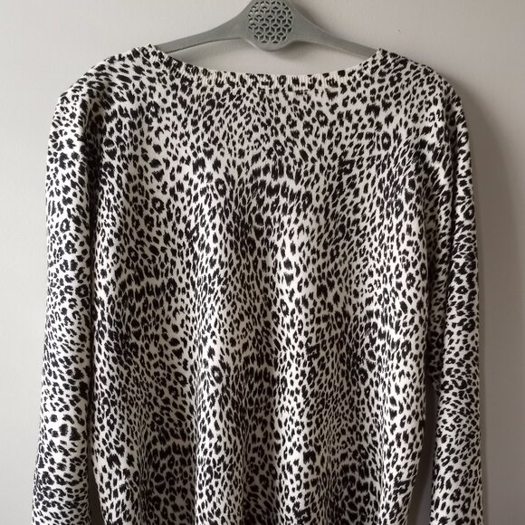 'JOSEPHINE CHAUS' XXL Animal design Vee neck Sweater EUC - Picture 9 of 11